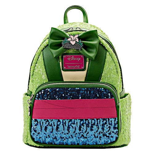 disney loungefly mini backpack mulan Exclusive - Mulan Sequin Mini Backpack | Officially Licensed | Plastic/Vegan Leather