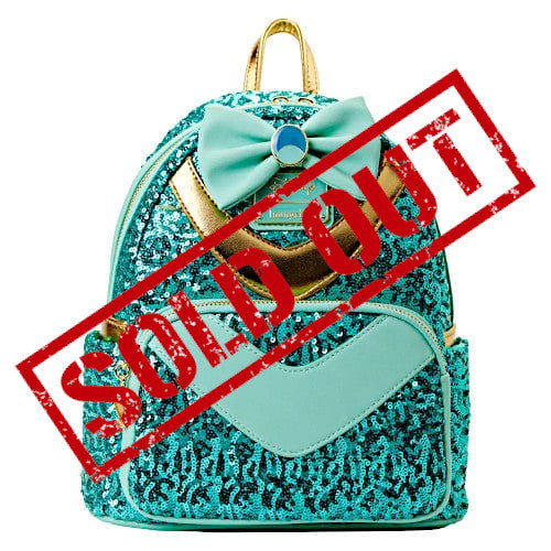 jasmine loungefly mini backpack EXCLUSIVE DROP: Loungefly Disney Princess Jasmine Sequin Mini Backpack