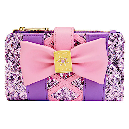 EXCLUSIVE DROP: Loungefly Disney Princess Rapunzel Sequin Glow Wallet - 2/9/23