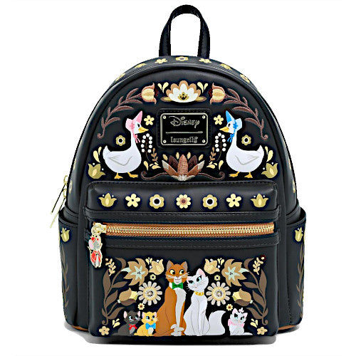 disney the aristocats piano mini backpack Loungefly With its sophisticated pink faux leather build and appliqued design of the kittens practicing their music Loungefly Disney The Aristocats Piano