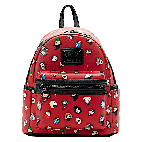 EXCLUSIVE DROP: Loungefly Harry Potter Chibi Characters Red AOP Mini Backpack - 11/28/22