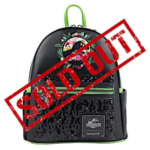 jurassic park loungefly mini backpack EXCLUSIVE DROP: Loungefly Jurassic Park Sequin Floral Mini Backpack