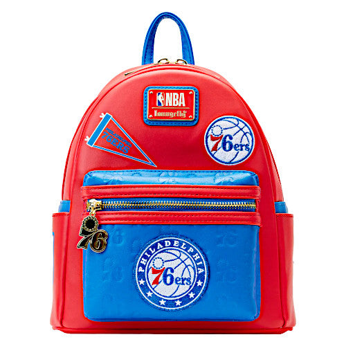 Loungefly NBA Philadelphia 76ers Patch Icons Mini Backpack