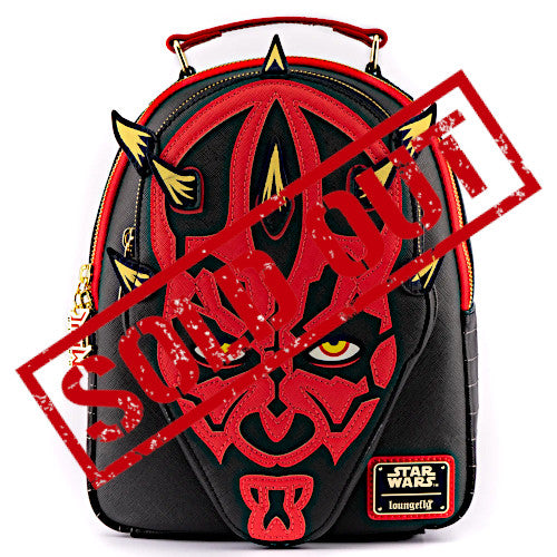 darth maul loungefly mini backpack NYCC 2021 Star Wars Darth Maul Glow in the Dark Cosplay Mini Backpack Exclusive