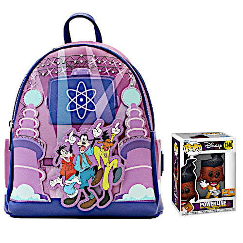 EXCLUSIVE DROP: Loungefly WonderCon 2023 A Goofy Movie Powerline Eye To Eye Glow Mini Backpack & Powerline Diamond Pop! Bundle (LE 4000) - 3/24/23