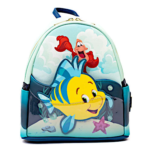 disney crystal sidekicks mini backpack EXCLUSIVE DROP: Loungefly Disney The Little Mermaid Sidekicks Mini Bac – LF Lounge VIP