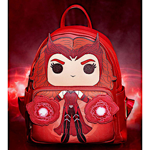funko marvel scarlet witch wandavision mini backpack EXCLUSIVE DROP: Pop! By Loungefly Marvel Scarlet Witch Cosplay Mini Backpack