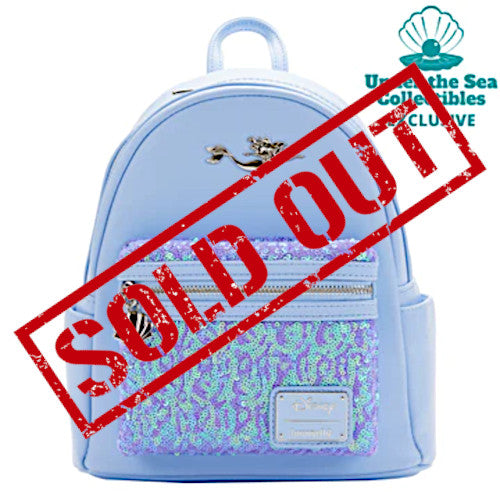ariel sequin mini backpack Loungefly Disney The Little Mermaid Ariel Sequin Mini Backpack