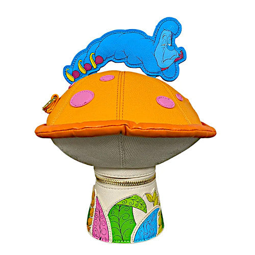 Stitch Shoppe By Loungefly Alice in Wonderland Caterpillar Mushroom Figural Crossbody