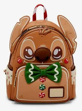 Loungefly Christmas Lilo & Stitch Gingerbread Stitch Scented Mini Backpack