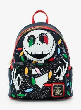 Loungefly The Nightmare Before Christmas Jack Skellington Lights Light Up Mini Backpack