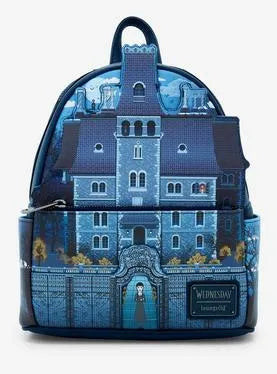 Loungefly Wednesday Nevermore Academy Glow Mini Backpack