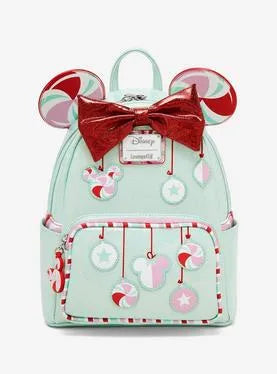 Loungefly Disney Minnie Mouse Peppermint Ornaments Mini Backpack