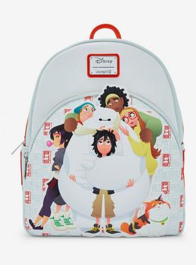 Loungefly Big Hero 6 10th Anniversary Group Hug Mini Backpack