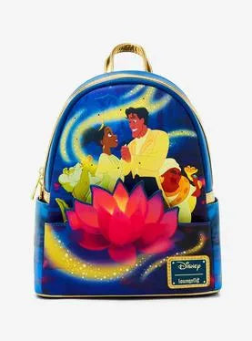 Loungefly The Princess And The Frog Tiana & Naveen Light Up & Glow Mini Backpack