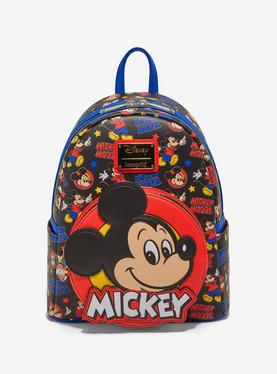 Loungefly Mickey Mouse Classic Icons Allover Print Mini Backpack