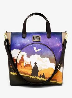 Loungefly Harry Potter Hogwarts Night Sky Tote Bag