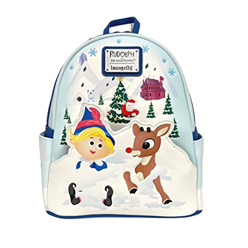 Loungefly Exclusive Rudolph and Hermey Double Strap Shoulder Bag