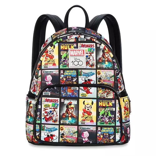 EXCLUSIVE DROP: Loungefly Disney100 Mickey Mouse & Friends Marvel Comics Mini Backpack - 8/31/23