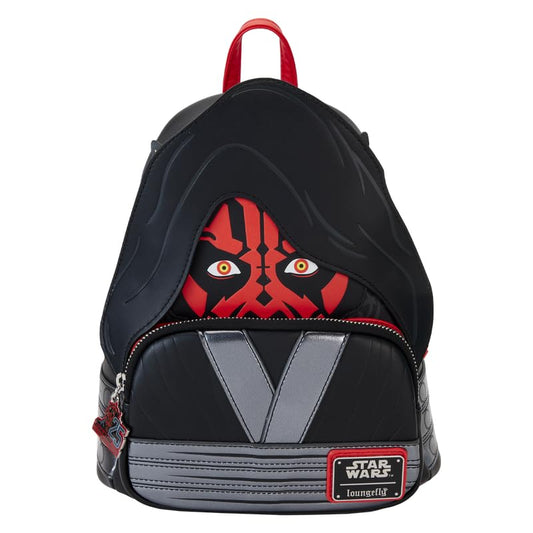 Loungefly Star Wars The Phantom Menace 25th Anniversary Darth Maul Glow Cosplay Mini Backpack