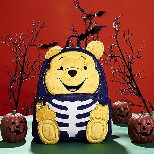 Loungefly Disney Backpack: Winnie The Pooh Skeleton Cosplay Mini-Backpack, Amazon Exclusive