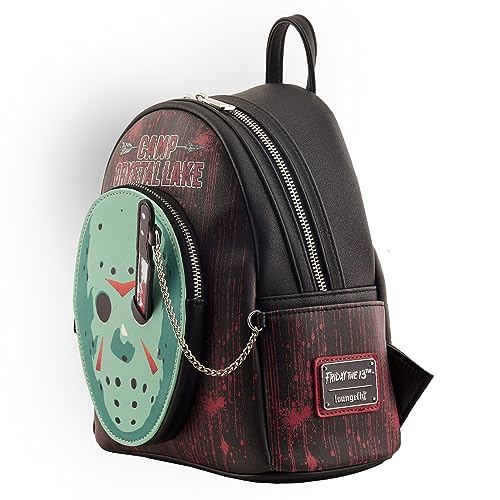 Loungefly Halloween: Friday the 13th Jason Cosplay Glow in the Dark Mini-Backpack, Amazon Exclusive