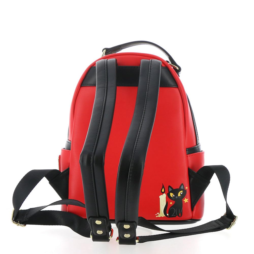 Loungefly Disney Hocus Pocus Dani Binx Mini Backpack RedBlack