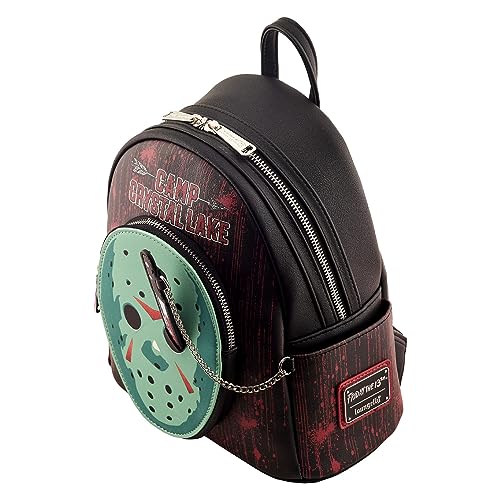 Loungefly Halloween: Friday the 13th Jason Cosplay Glow in the Dark Mini-Backpack, Amazon Exclusive