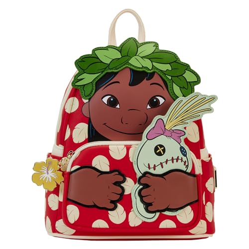 Loungefly Disney: Lilo and Stitch - Lilo Cosplay Mini-Backpack with Coin Purse, Amazon Exclusive