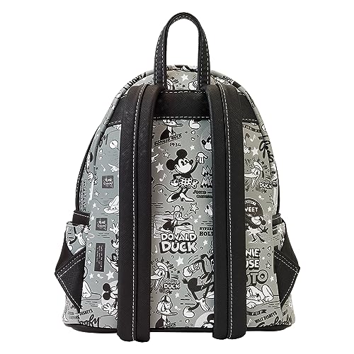 Loungefly Disney 100: Black and White Vault Mini-Backpack, Amazon Exclusive