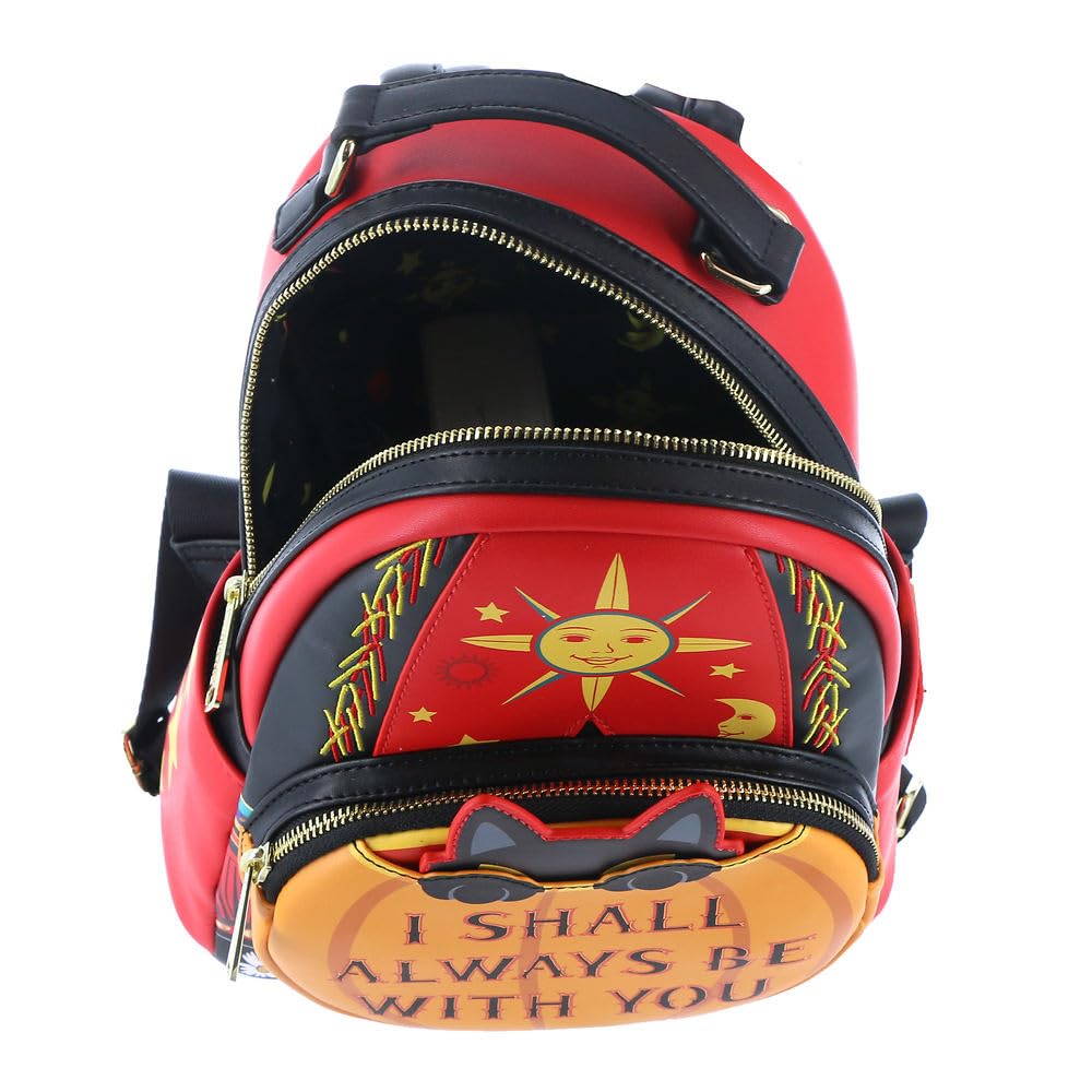 Loungefly Disney Hocus Pocus Dani Binx Mini Backpack RedBlack
