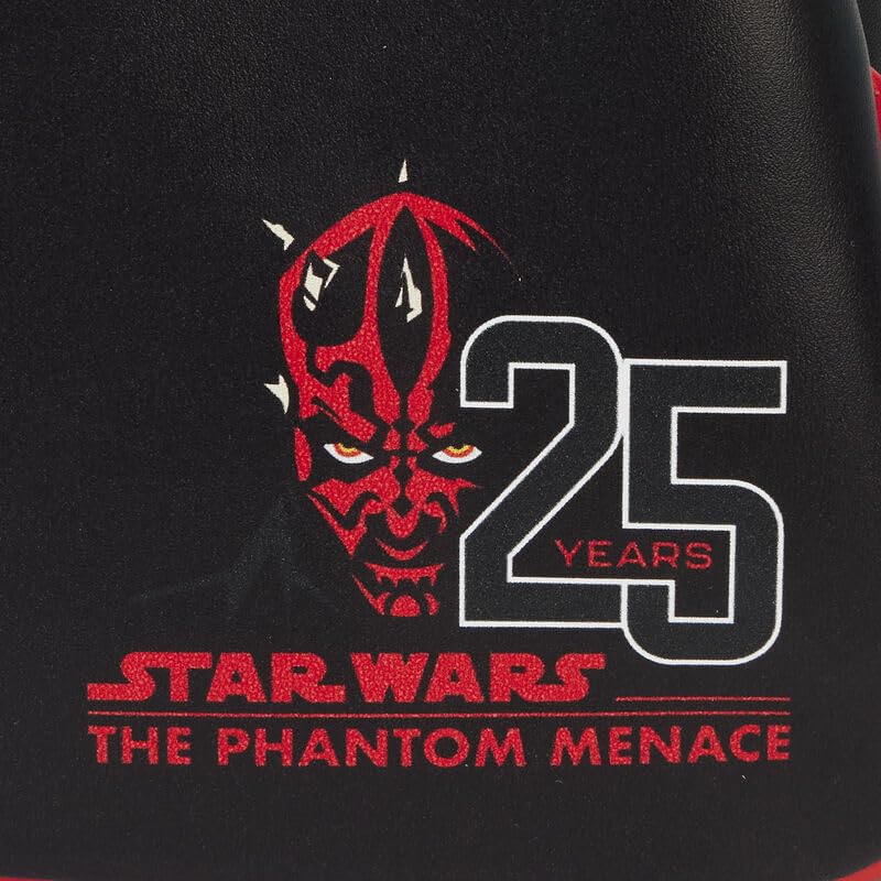 Loungefly Star Wars The Phantom Menace 25th Anniversary Darth Maul Glow Cosplay Mini Backpack
