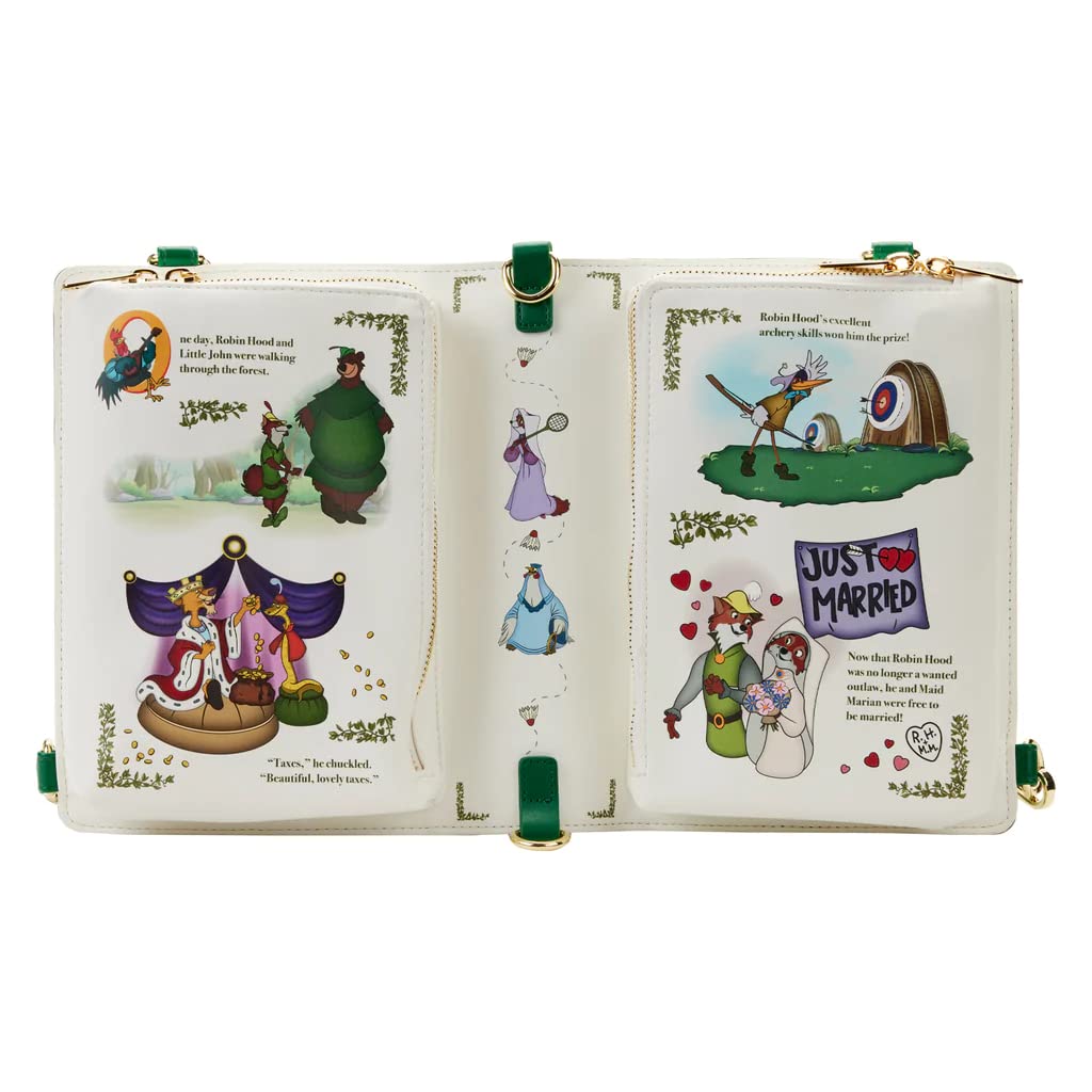 Loungefly Disney Robin Hood Book Convertible Crossbody