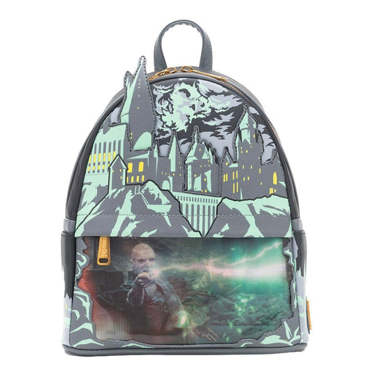 Loungefly Harry Potter Glow in the Dark Battle of Hogwarts Lenticular Womens Backpack
