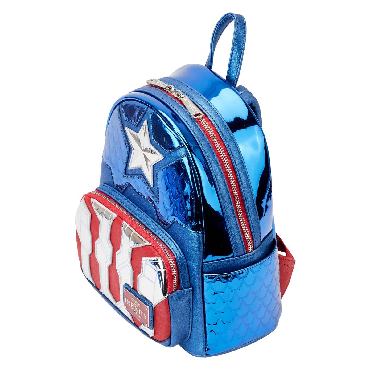 Loungefly: Marvel Shine Captain America Cosplay Mini Backpack - Confidential