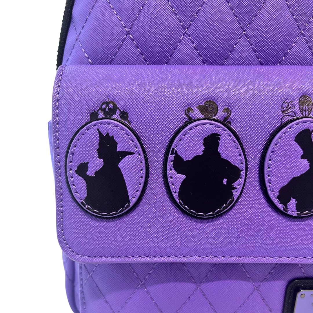 Loungefly Exclusive Disney Villains Silhouette Mini Backpack