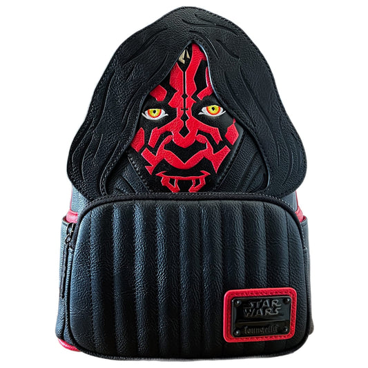 Loungefly Star Wars Darth Maul Cosplay Double Strap Shoulder Bag Purse Mini Backpack