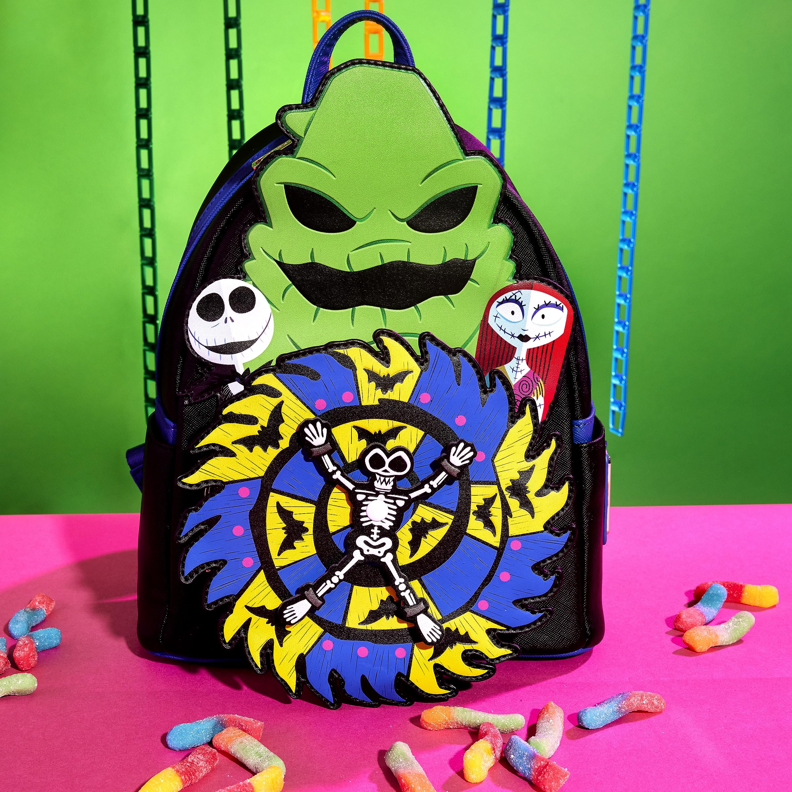 Loungefly Disney Parks Oogie Boogie Mini Backpack Glow in the Dark buy 2021