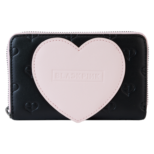 Loungefly BLACKPINK All-Over Print Heart Zip Around Wallet