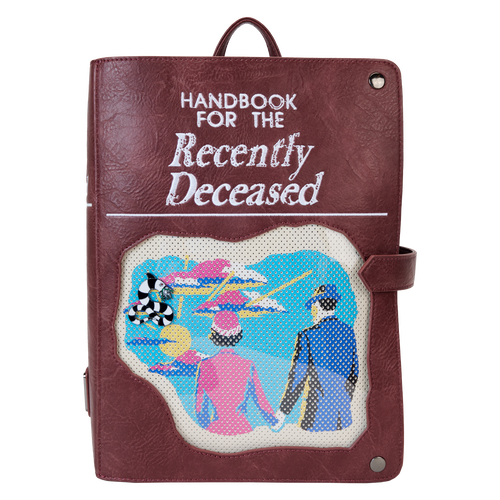 Loungefly Beetlejuice Handbook For The Recently Deceased Pin Trader Backpack