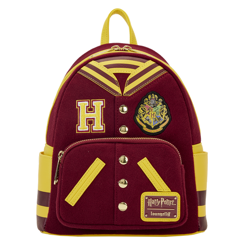 Loungefly Harry Potter Hogwarts Crest Varsity Jacket Mini Backpack