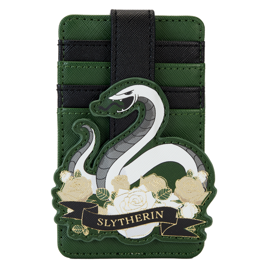 Loungefly Harry Potter Slytherin House Floral Tattoo Card Holder