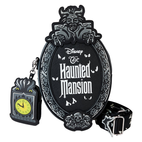 Loungefly Haunted Mansion Sign Crossbody Bag With Coin Pouch