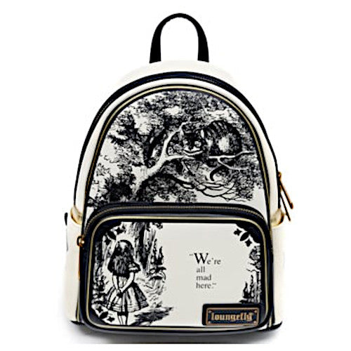 EXCLUSIVE RESTOCK: Loungefly Alice In Wonderland We're All Mad Here Mini Backpack - 6/29/23