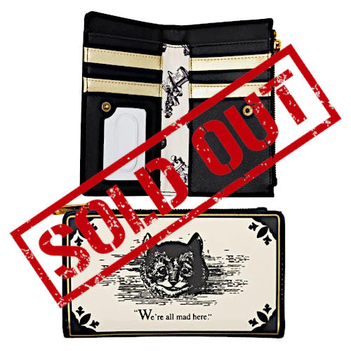 EXCLUSIVE RESTOCK: Loungefly Alice In Wonderland We're All Mad Here Wallet - 5/2/23