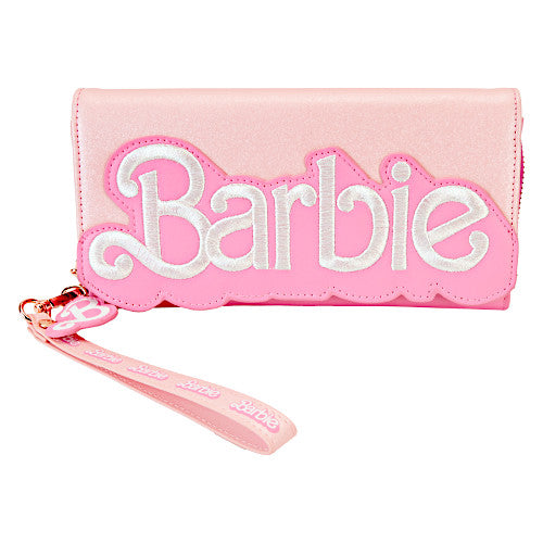 EXCLUSIVE DROP: Loungefly Barbie Logo Sequin Wristlet Wallet - 6/14/24