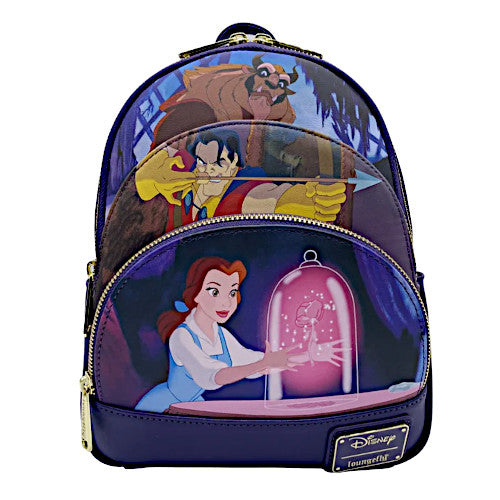 EXCLUSIVE DROP: Loungefly Beauty And The Beast Scenes Triple Pocket Mini Backpack - 5/17/23