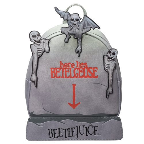 EXCLUSIVE DROP: Loungefly Beetlejuice Tombstone Glow Mini Backpack - 6/1/23