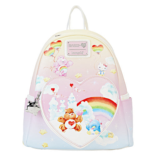 EXCLUSIVE DROP: Loungefly Care Bears x Sanrio Hello Kitty & Friends Care-A-Lot Mini Backpack - 2/5/24