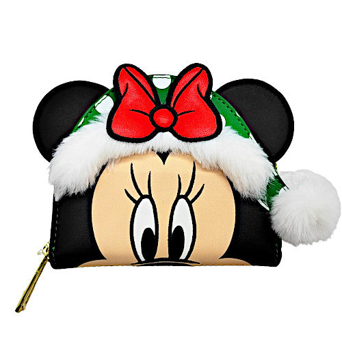 EXCLUSIVE DROP: Loungefly Christmas Minnie Mouse Elf Cosplay Wallet - 11/27/23
